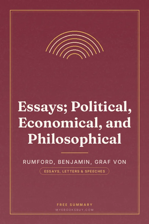 Cover of Essays; Political, Economical, and Philosophical