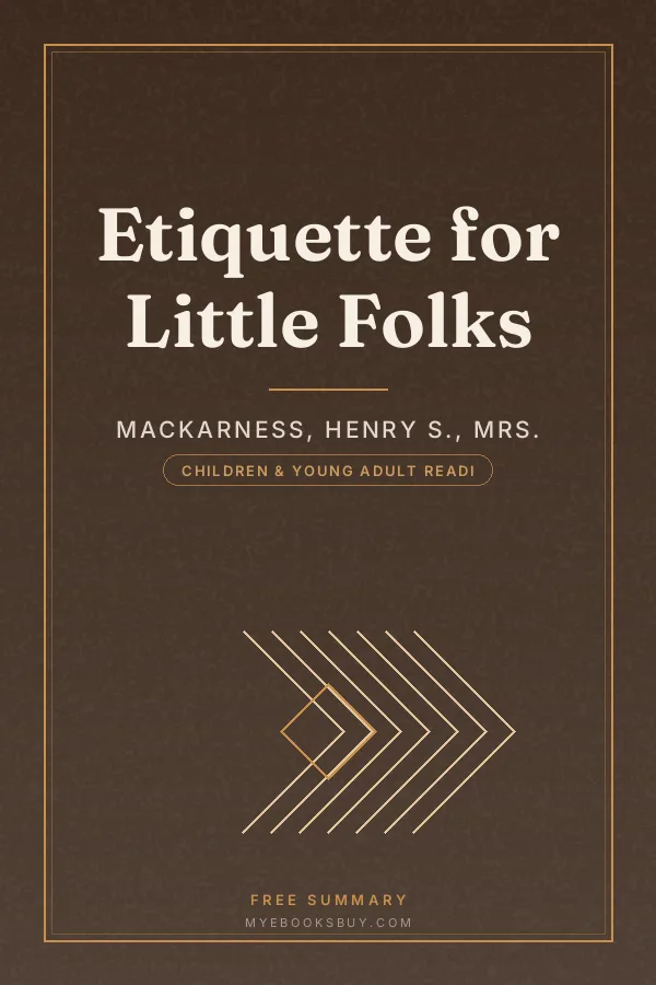 Cover of Etiquette for Little Folks