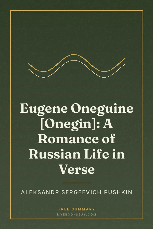 Cover of Eugene Oneguine [Onegin]: A Romance of Russian Life in Verse