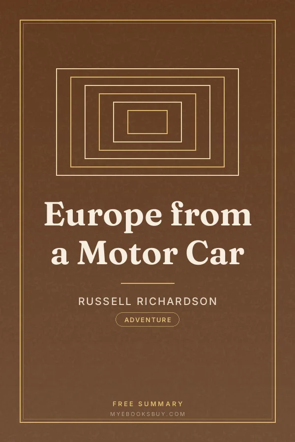 Cover of Europe from a Motor Car
