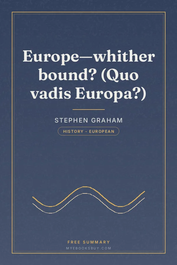 Cover of Europe—whither bound? (Quo vadis Europa?)