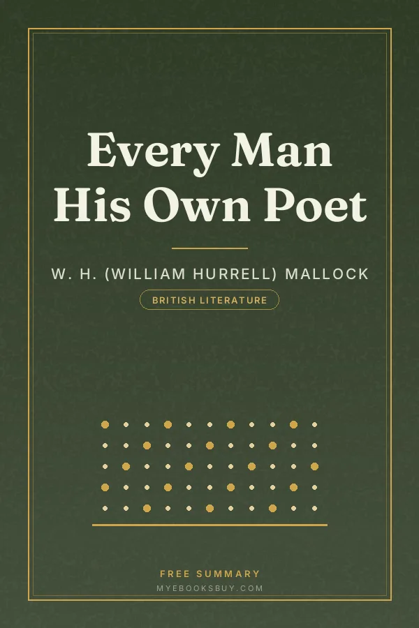 Cover of Every Man His Own Poet