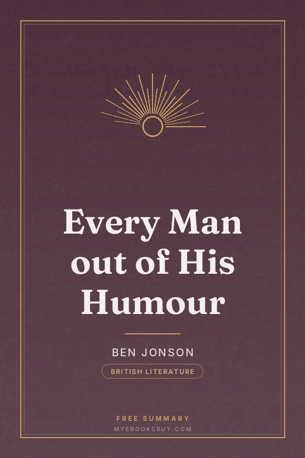 Cover of Every Man out of His Humour