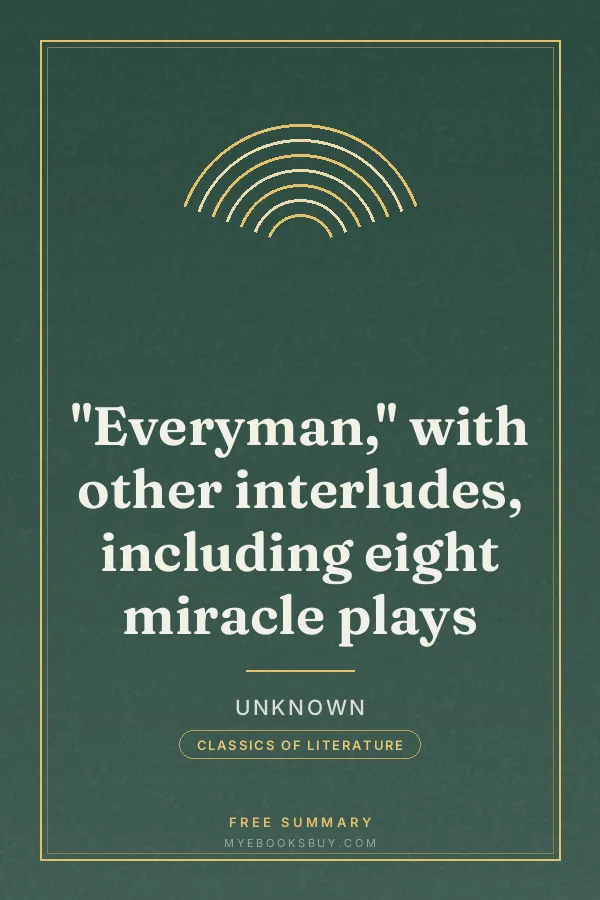 Cover of "Everyman," with other interludes, including eight miracle plays