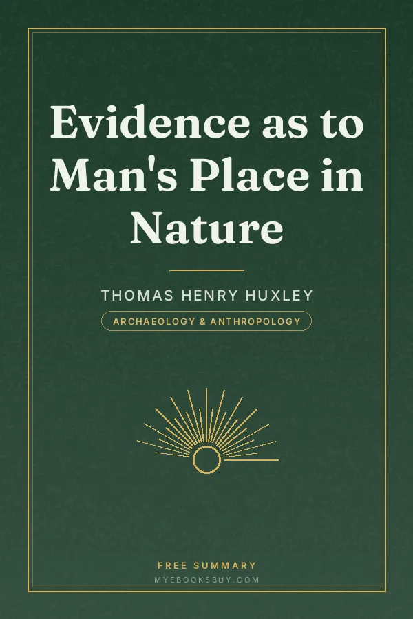 Cover of Evidence as to Man's Place in Nature