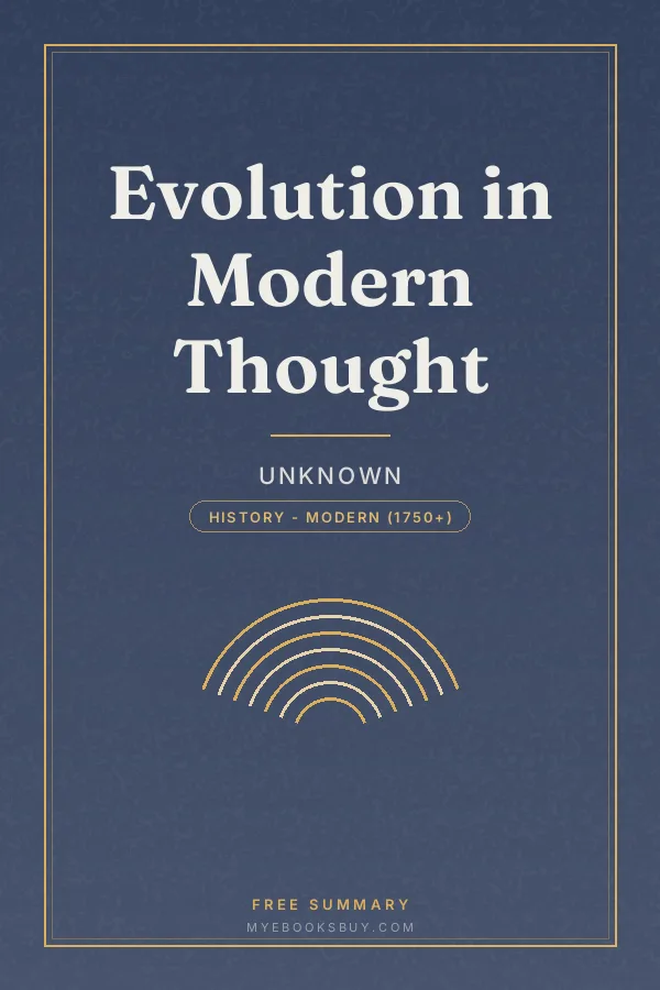 Cover of Evolution in Modern Thought