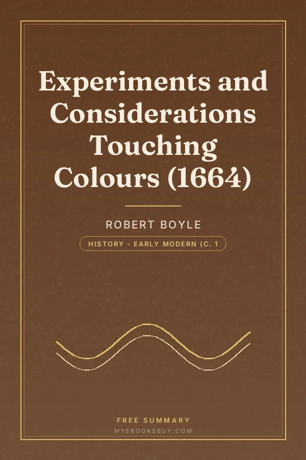 Cover of Experiments and Considerations Touching Colours (1664)