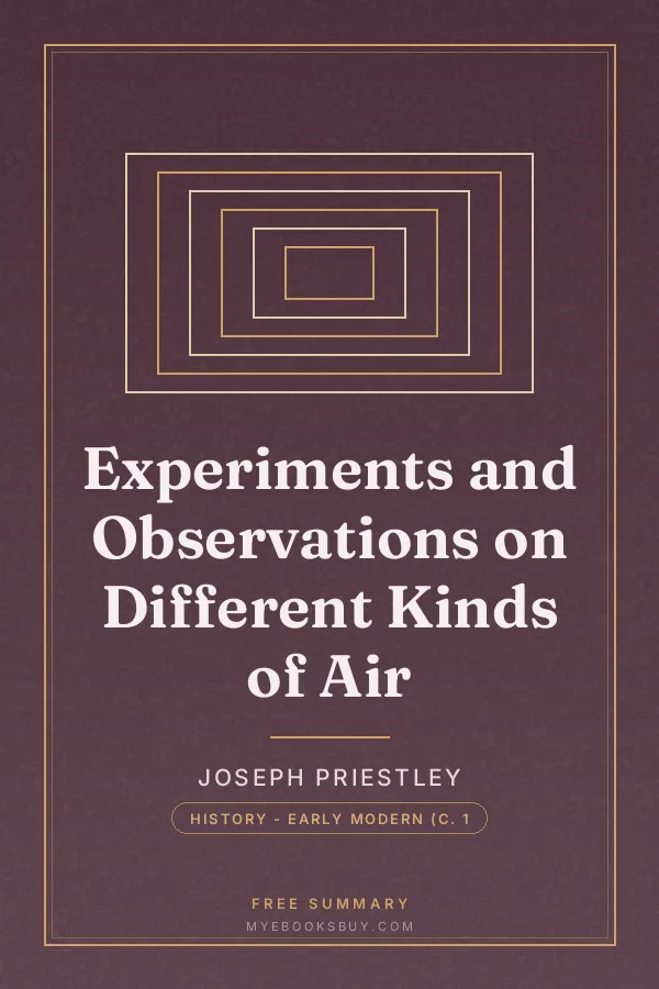 Cover of Experiments and Observations on Different Kinds of Air
