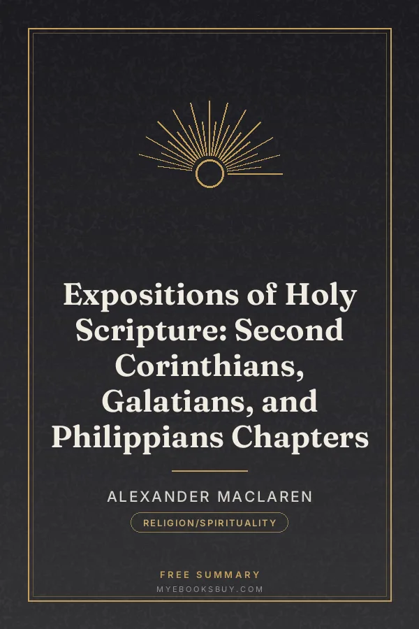 Cover of Expositions of Holy Scripture: Second Corinthians, Galatians, and Philippians Chapters