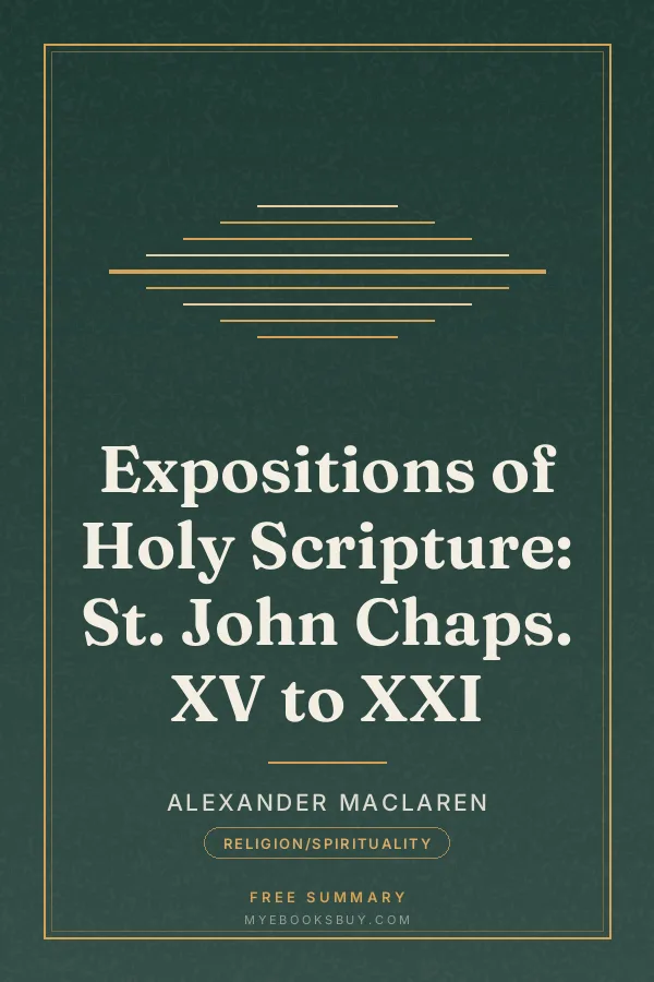 Cover of Expositions of Holy Scripture: St. John Chaps. XV to XXI