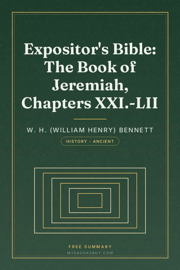 Cover of Expositor's Bible: The Book of Jeremiah, Chapters XXI.-LII