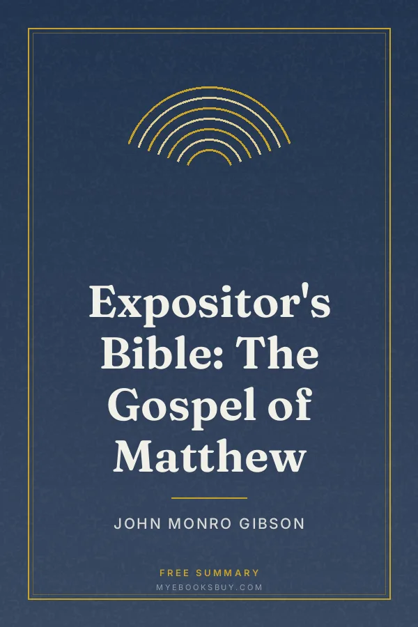 Cover of Expositor's Bible: The Gospel of Matthew
