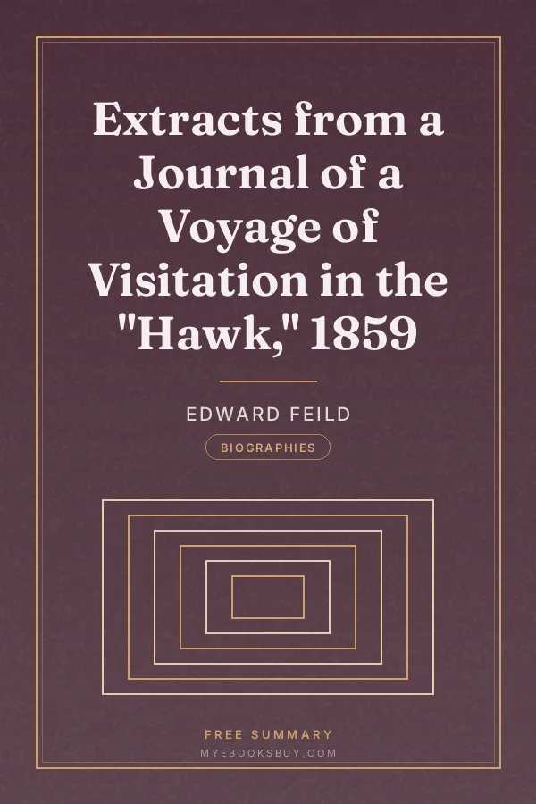 Cover of Extracts from a Journal of a Voyage of Visitation in the "Hawk," 1859