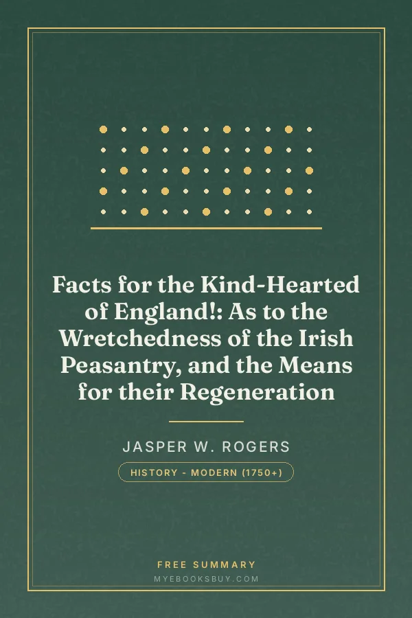 Cover of Facts for the Kind-Hearted of England!: As to the Wretchedness of the Irish Peasantry, and the Means for their Regeneration