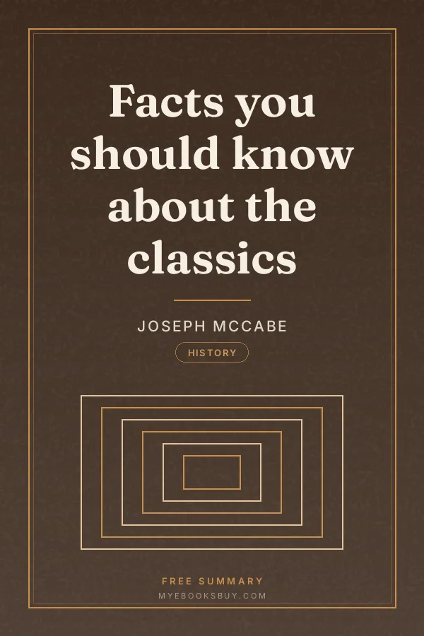 Cover of Facts you should know about the classics