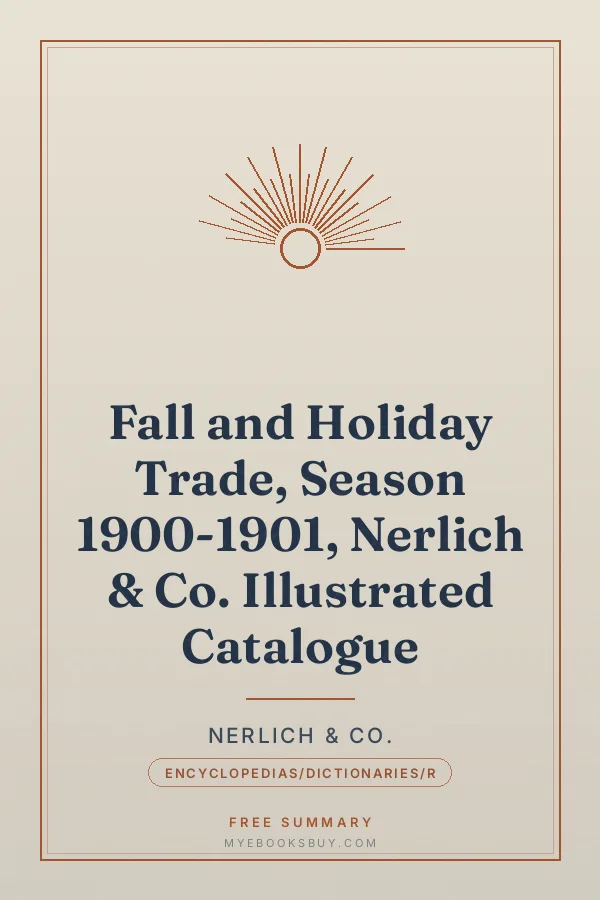 Cover of Fall and Holiday Trade, Season 1900-1901, Nerlich & Co. Illustrated Catalogue