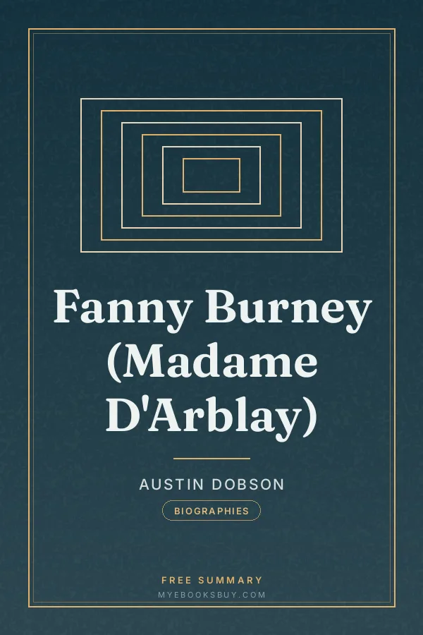 Cover of Fanny Burney (Madame D'Arblay)