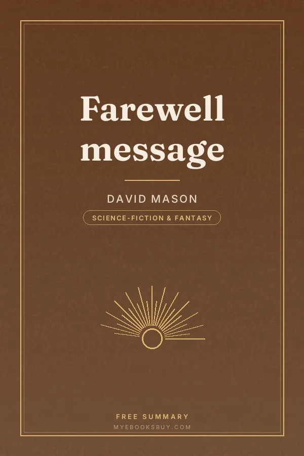 Cover of Farewell message