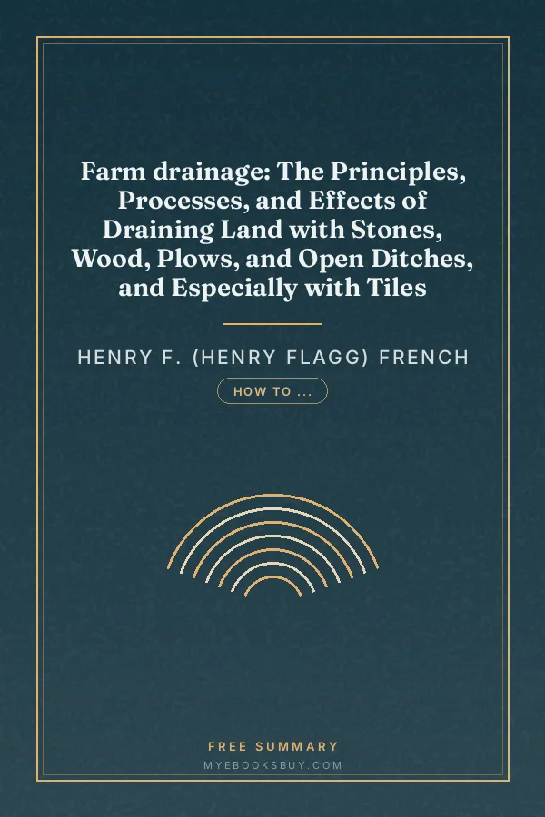 Cover of Farm drainage: The Principles, Processes, and Effects of Draining Land with Stones, Wood, Plows, and Open Ditches, and Especially with Tiles