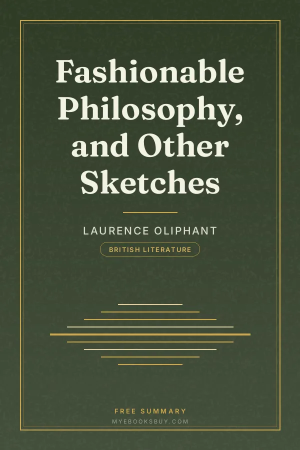 Cover of Fashionable Philosophy, and Other Sketches