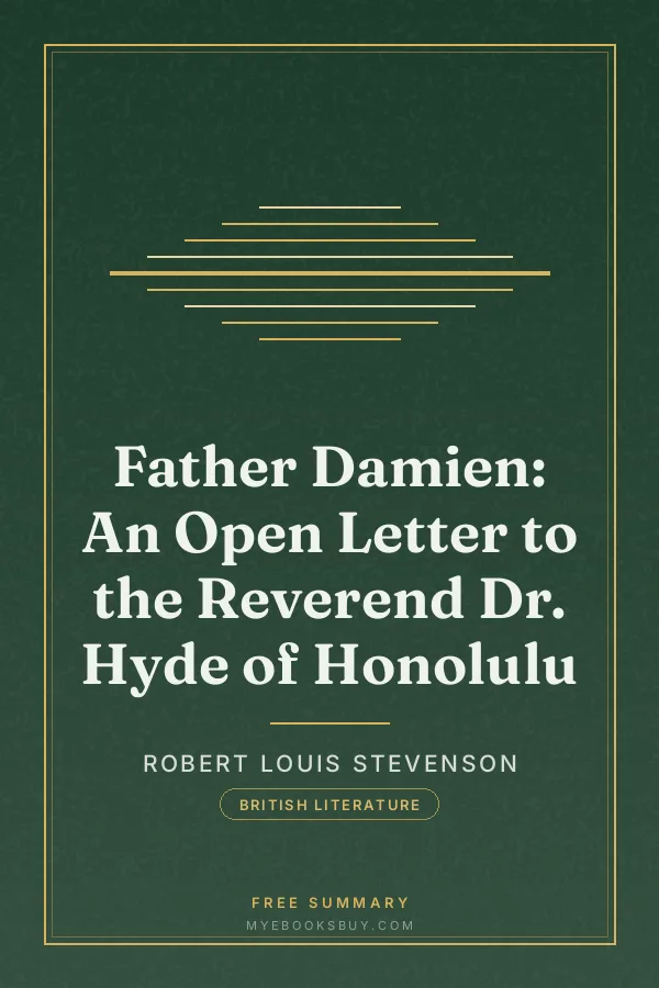 Cover of Father Damien: An Open Letter to the Reverend Dr. Hyde of Honolulu
