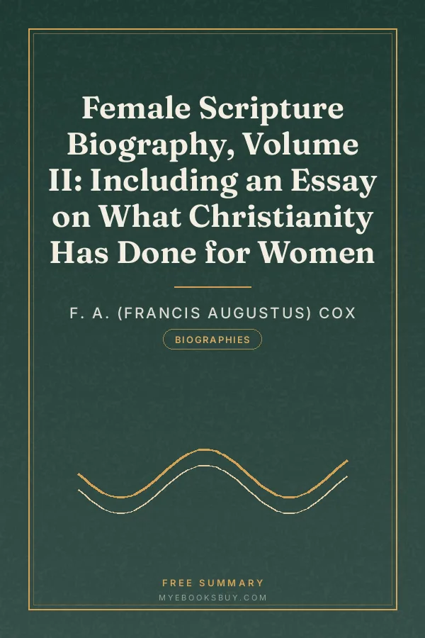 Cover of Female Scripture Biography, Volume II: Including an Essay on What Christianity Has Done for Women