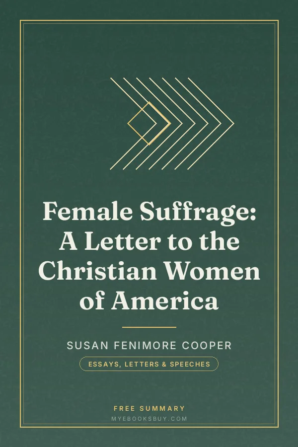 Cover of Female Suffrage: A Letter to the Christian Women of America