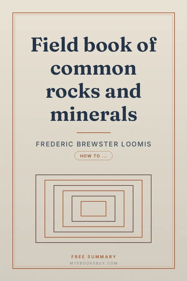Cover of Field book of common rocks and minerals