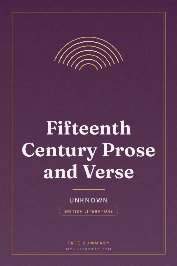 Cover of Fifteenth Century Prose and Verse