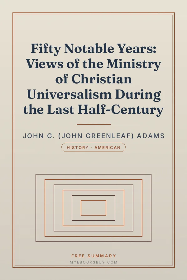 Cover of Fifty Notable Years: Views of the Ministry of Christian Universalism During the Last Half-Century