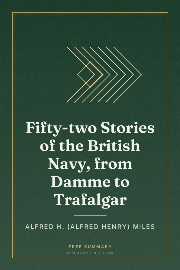 Cover of Fifty-two Stories of the British Navy, from Damme to Trafalgar
