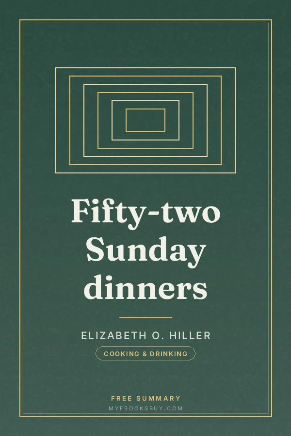 Cover of Fifty-two Sunday dinners