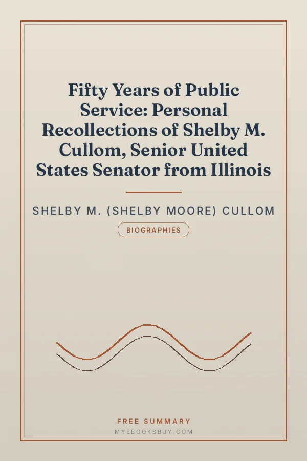 Cover of Fifty Years of Public Service: Personal Recollections of Shelby M. Cullom, Senior United States Senator from Illinois
