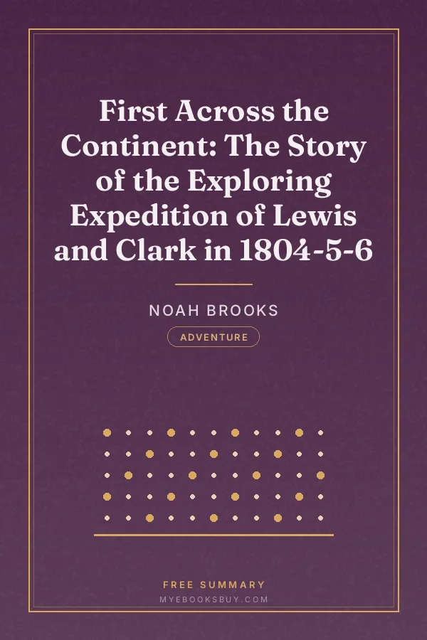 Cover of First Across the Continent: The Story of the Exploring Expedition of Lewis and Clark in 1804-5-6