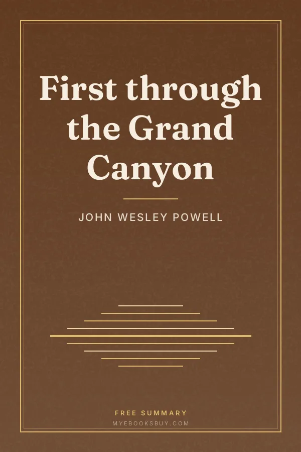 Cover of First through the Grand Canyon