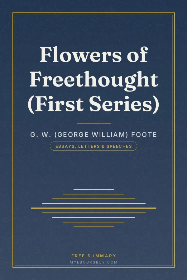 Cover of Flowers of Freethought (First Series)