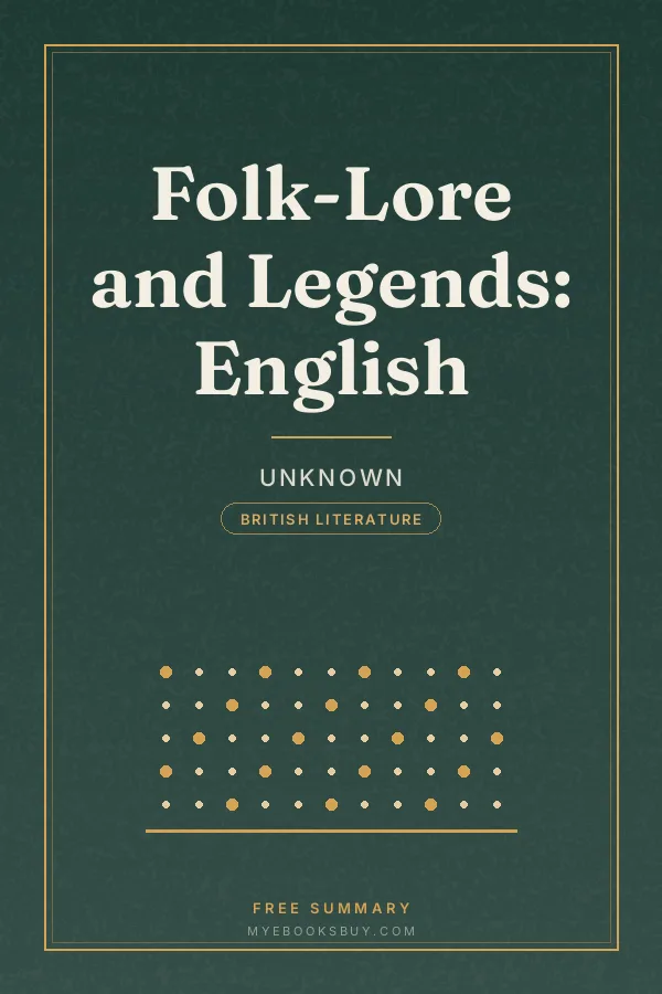Cover of Folk-Lore and Legends: English