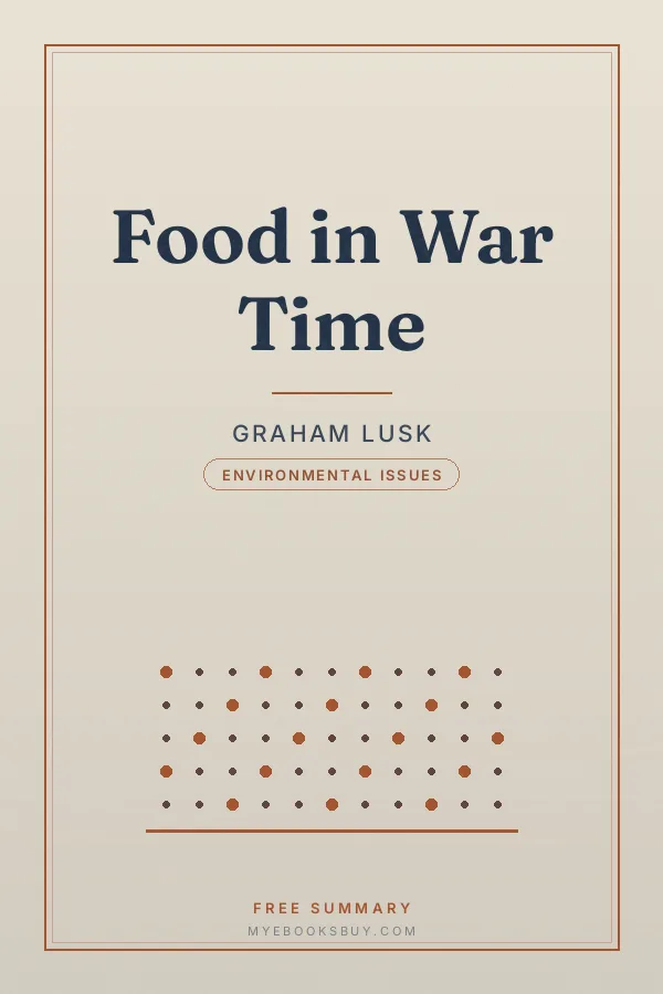 Cover of Food in War Time