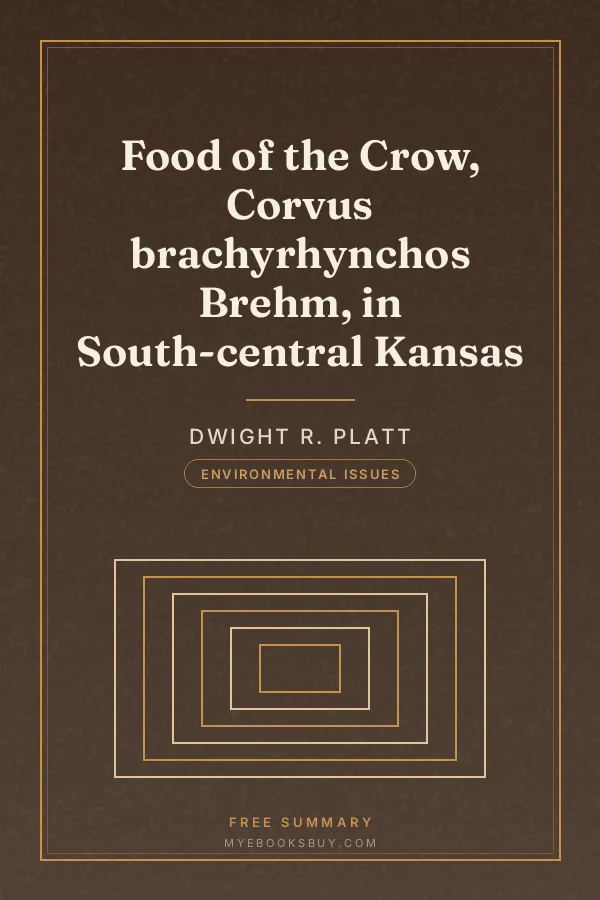 Cover of Food of the Crow, Corvus brachyrhynchos Brehm, in South-central Kansas