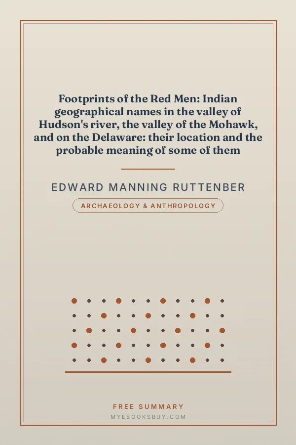 Cover of Footprints of the Red Men: Indian geographical names in the valley of Hudson's river, the valley of the Mohawk, and on the Delaware: their location and the probable meaning of some of them