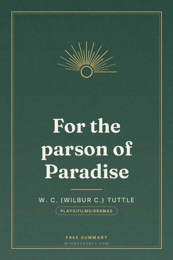 Cover of For the parson of Paradise