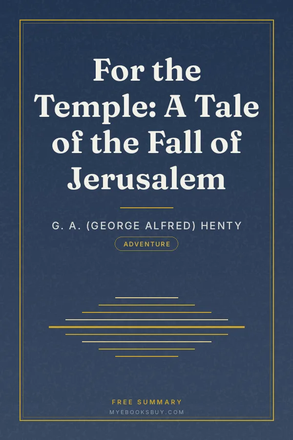 Cover of For the Temple: A Tale of the Fall of Jerusalem
