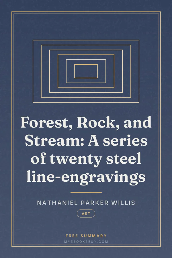 Cover of Forest, Rock, and Stream: A series of twenty steel line-engravings