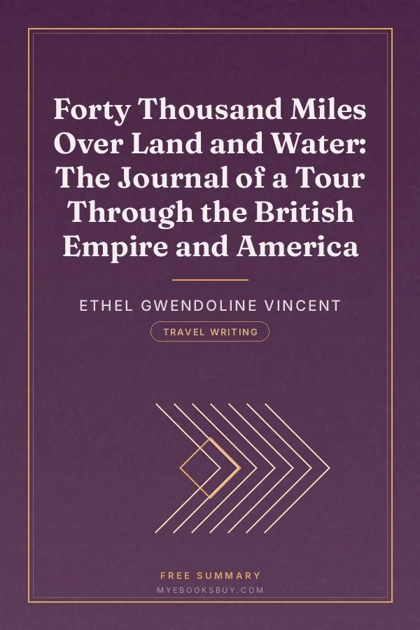 Cover of Forty Thousand Miles Over Land and Water: The Journal of a Tour Through the British Empire and America