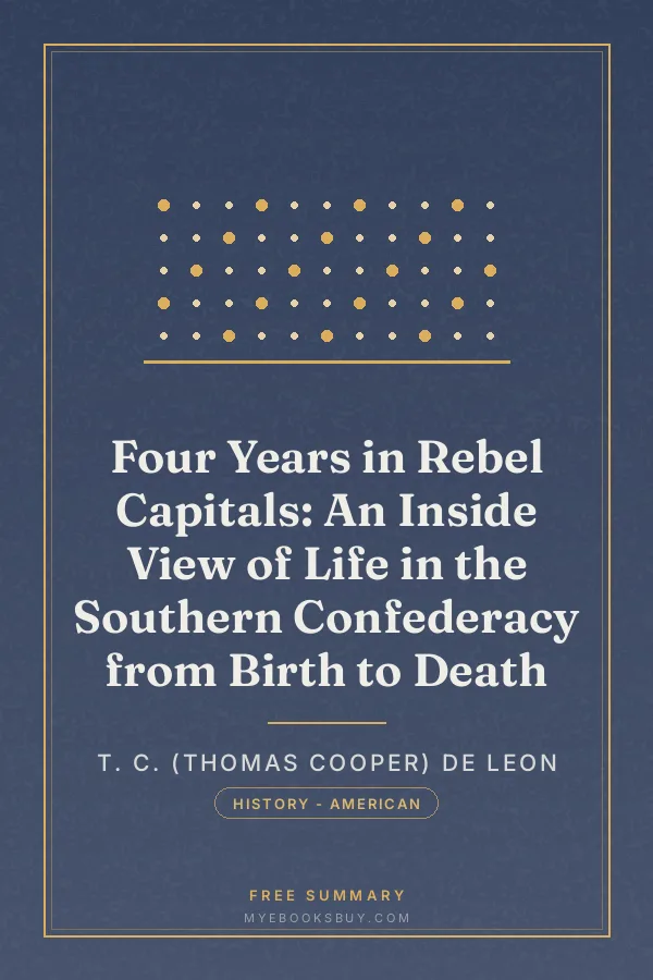 Cover of Four Years in Rebel Capitals: An Inside View of Life in the Southern Confederacy from Birth to Death
