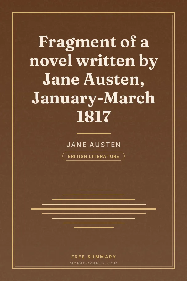 Cover of Fragment of a novel written by Jane Austen, January-March 1817