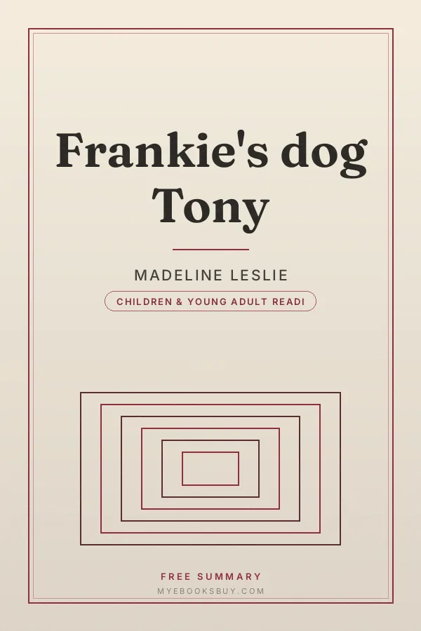 Cover of Frankie's dog Tony