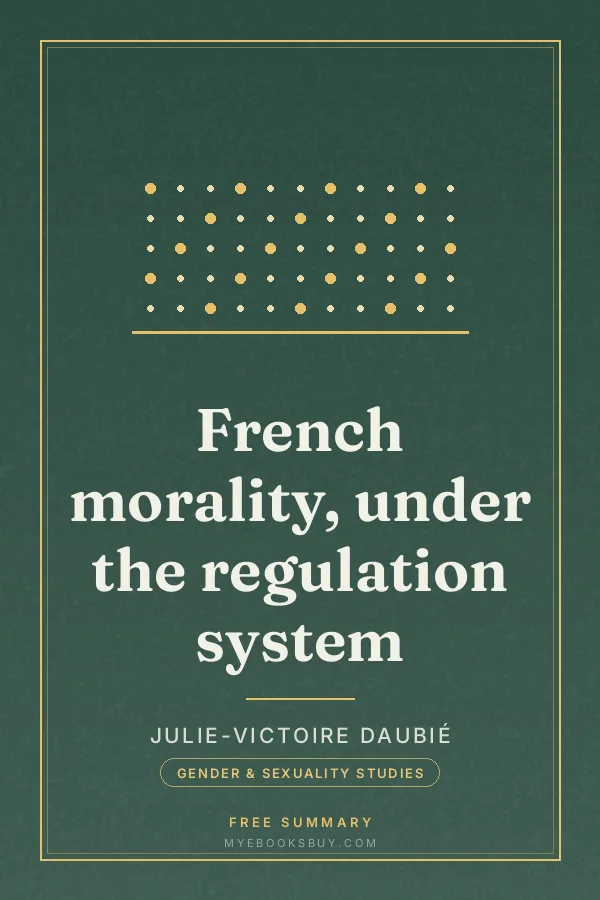 Cover of French morality, under the regulation system