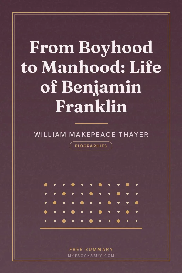 Cover of From Boyhood to Manhood: Life of Benjamin Franklin