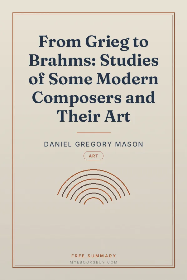 Cover of From Grieg to Brahms: Studies of Some Modern Composers and Their Art
